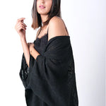 Radha Rani Hemp cotton kimono - black - Gaudy & Prim