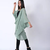 Radha Rani Hemp cotton kimono - mint - Gaudy & Prim