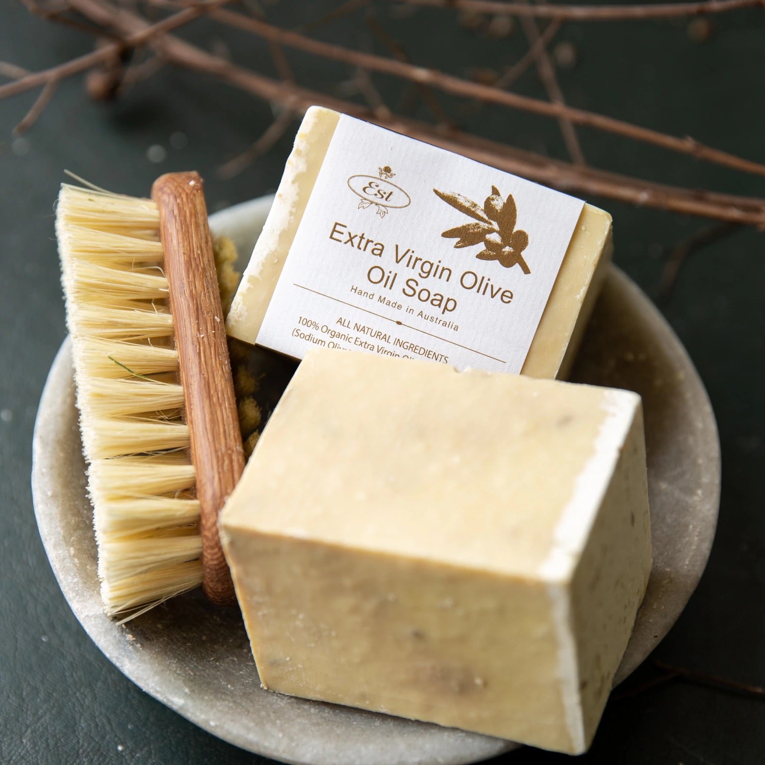Chunky Olive Oil Soap Block - Est Australia - Gaudy & Prim