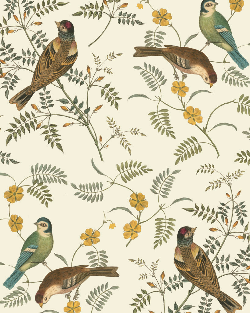 Annie Sloan RHS Decoupage Paper - Songbirds - Gaudy & Prim