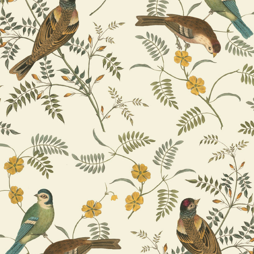 Annie Sloan RHS Decoupage Paper - Songbirds - Gaudy & Prim