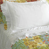 Pin Tuck and Lace Pillowcase Set of 2 - Gaudy & Prim