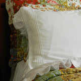 Pin Tuck and Lace Pillowcase Set of 2 - Gaudy & Prim