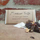 Monsieur Truffe 70% Dark Chocolate Hazelnuts and Caramel (100g) - Gaudy & Prim