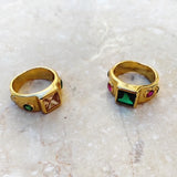 Lolita Ring - Emerald - Gaudy & Prim
