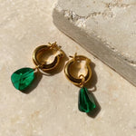 Priya Earrings - Emerald - Gaudy & Prim