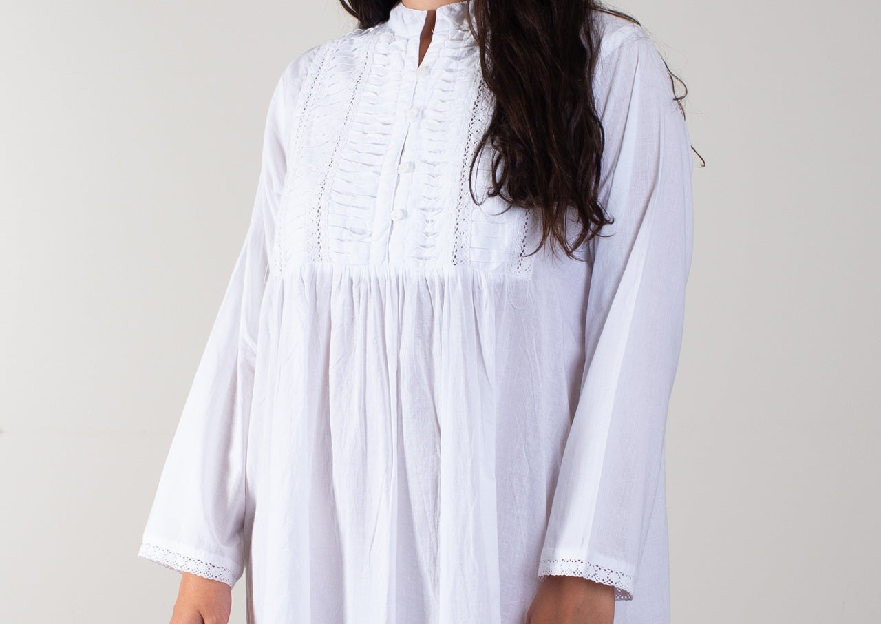 Louise Long Sleeve Nightie - Gaudy & Prim