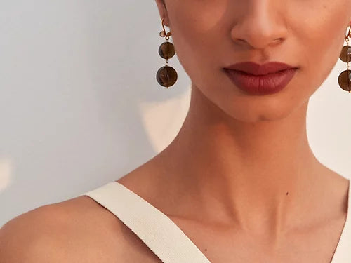 Pernille Earrings - Smoky - Gaudy & Prim